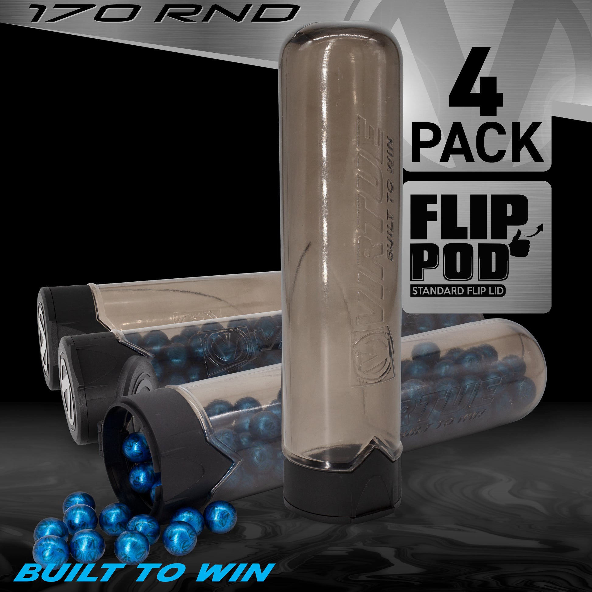 Virtue Flip 170 Round Pods - Smoke 4-Pack Virtue Flip 170 Round Pods - Smoke 4-Pack