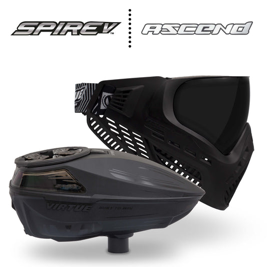 Virtue Spire V Loader - Black & VIO Ascend Goggle - Black Bundle