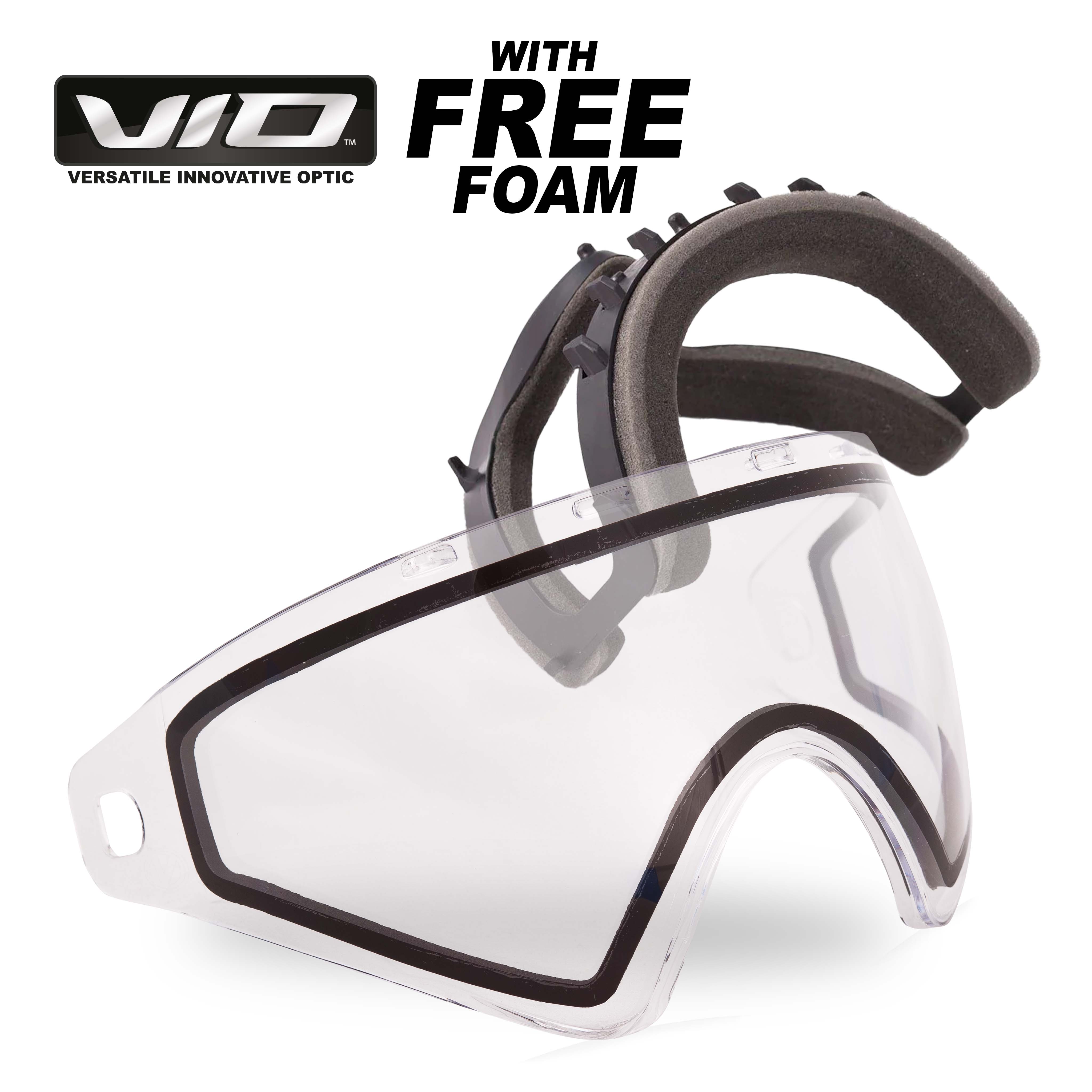 VIO Paintball Lenses Clear Virtue Goggle Mask Thermal Lens Virtuepb Built to Win USA