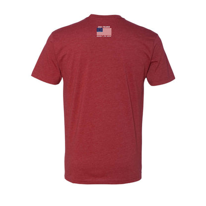 Virtue 250 Years Built to Win | War Champs Tshirt - Cardinal Heather