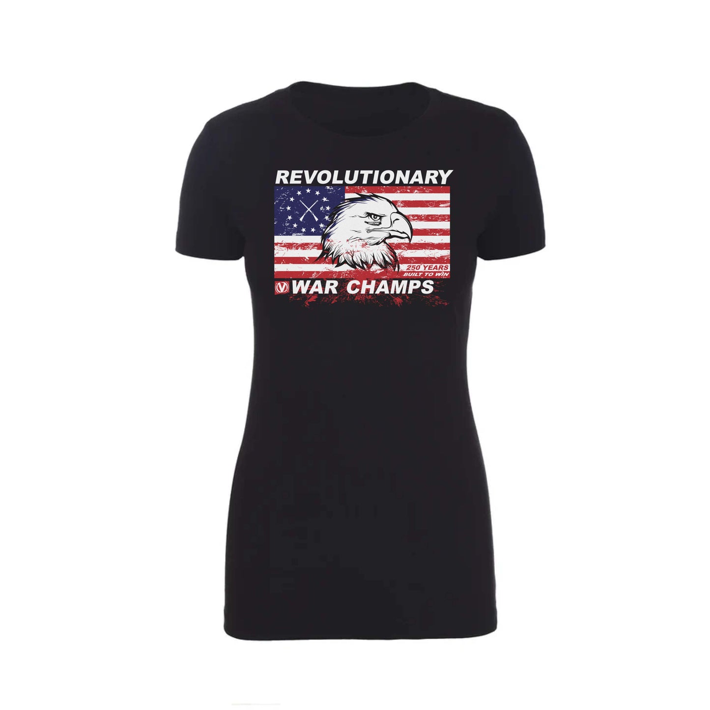 Virtue 250 Years Built to Win | War Champs Womens Tshirt - Black