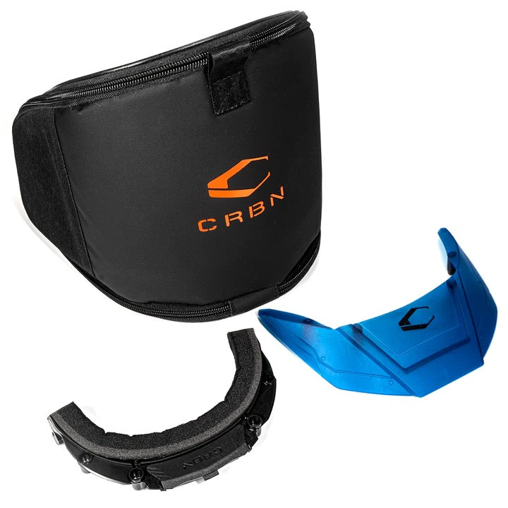 Carbon Zero Thermal Paintball Goggles - Pro Navy - More Coverage
