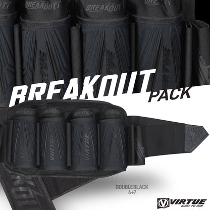 Virtue Breakout V2 Strapless Pack - All Black 4+7