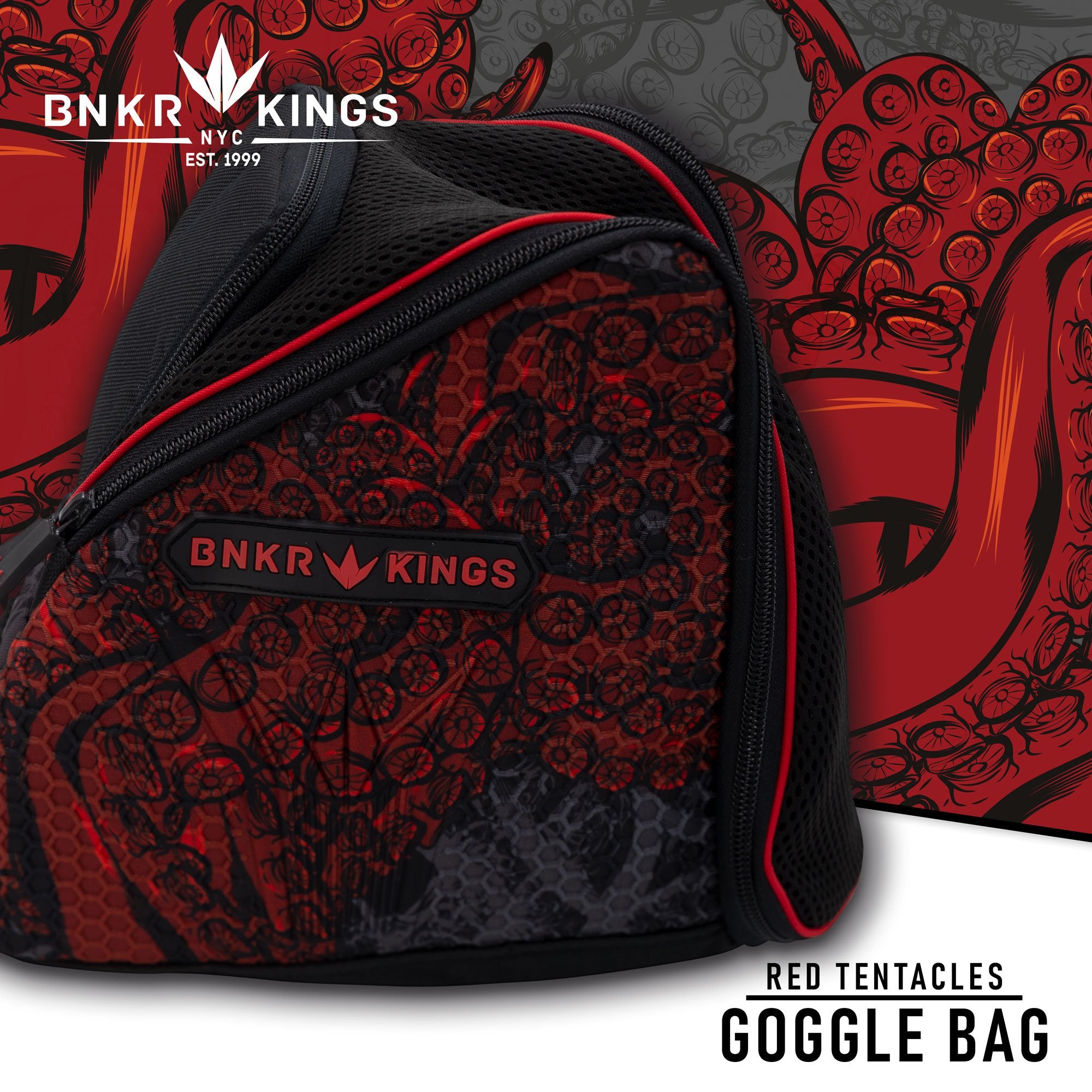  Bunkerkings Supreme Goggle Bag - Blue Laces : Sports