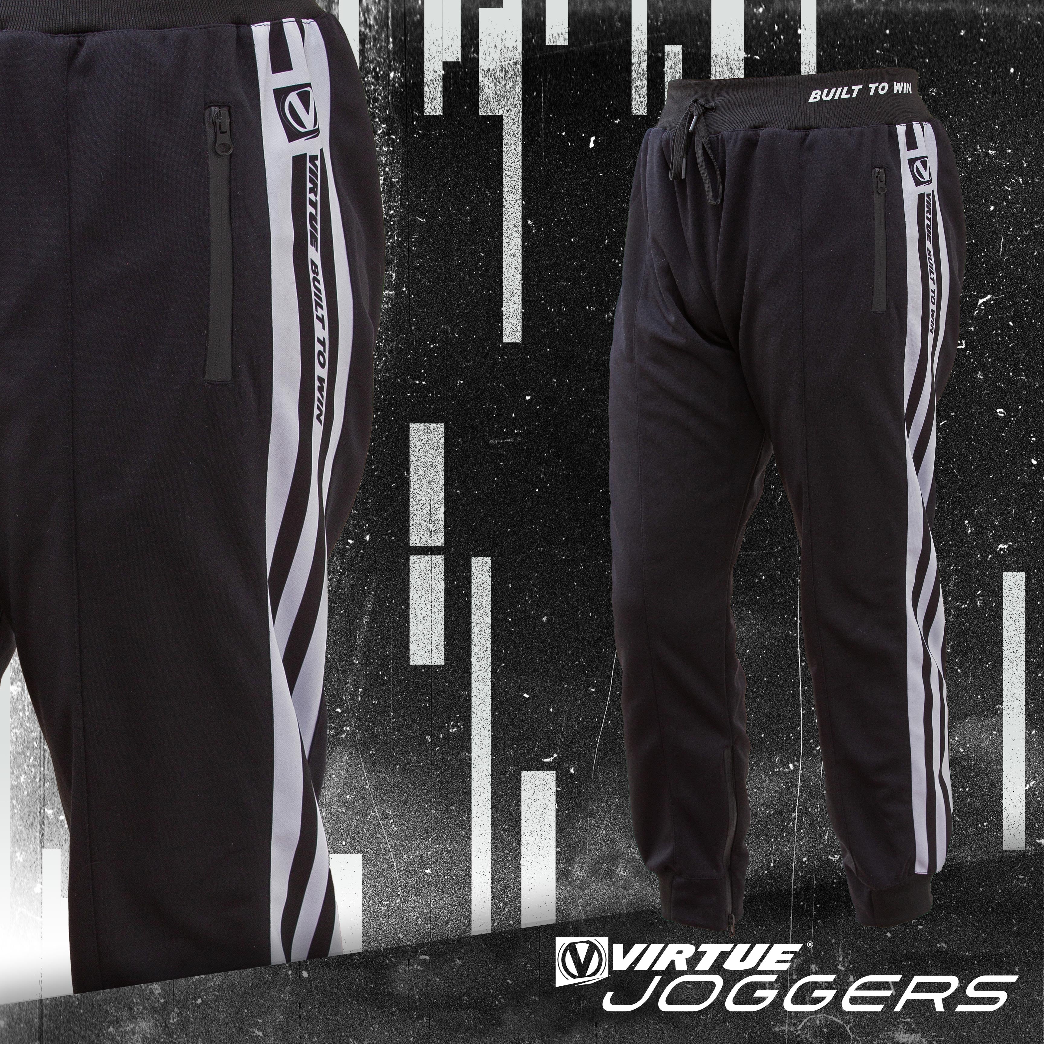 Virtue Jogger Pants - Built to Win - Striped / Black