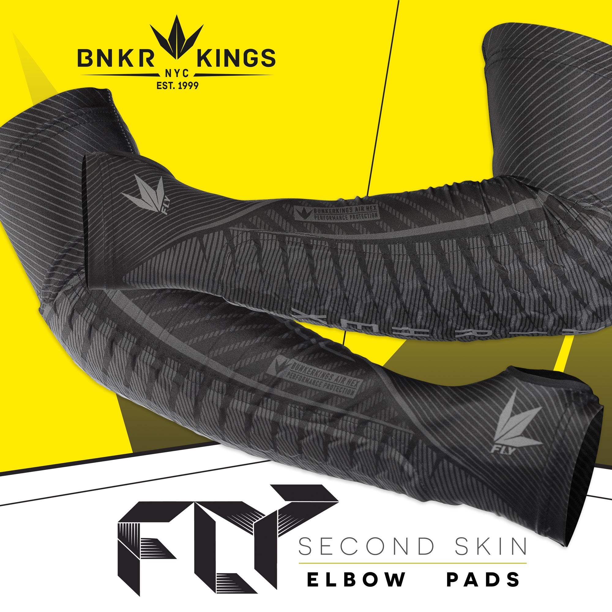 Bunkerkings Fly Compression Elbow Pads