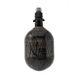 Ninja Paintball Lite Carbon Fiber Compressed Air Tank w/ Standard Reg - Translucent Black 50/4500