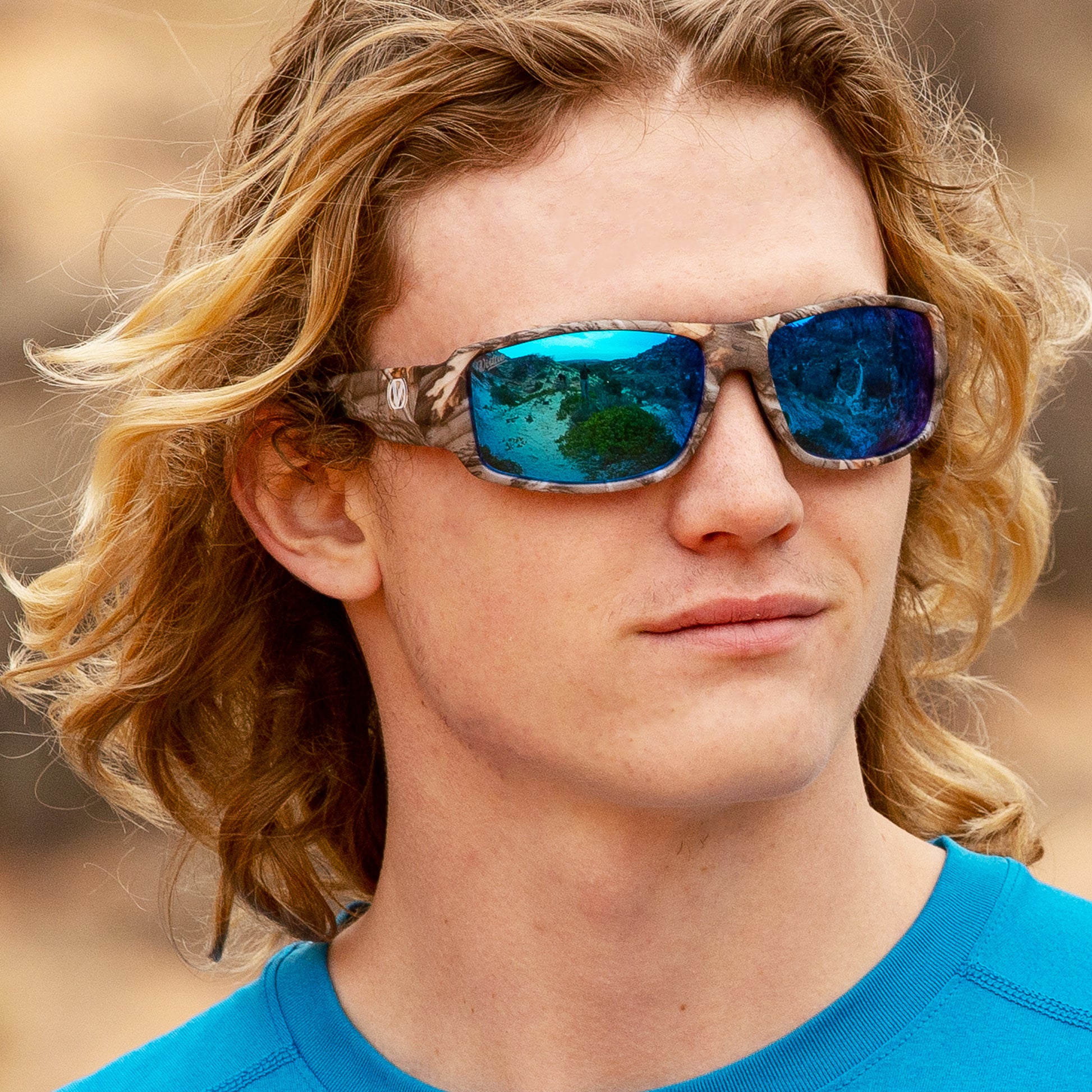 100% UV Polarized Sunglasses, Camo Ice Virtue v.Guard Shades –